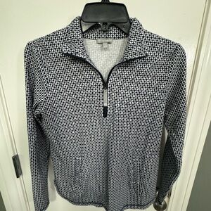 T by TALBOTS QUARTER ZIP PULLOVER SIZE P